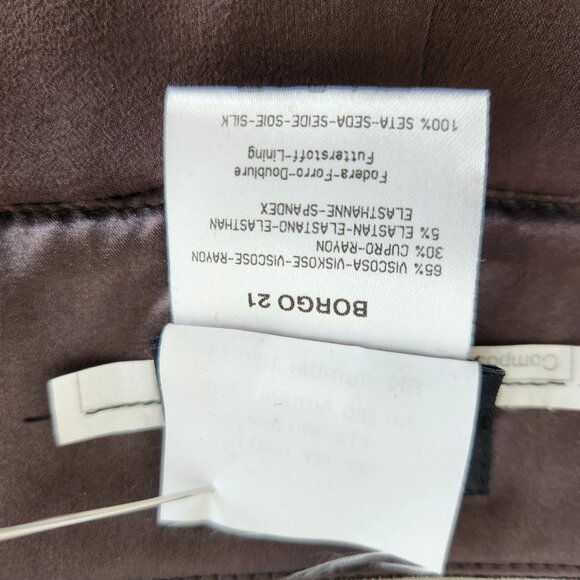 GIORGIO ARMANI Vintage Chocolate Velvet Skirt Size 46 US 6/8 Italy Exc. Condit. - Picture 12 of 16